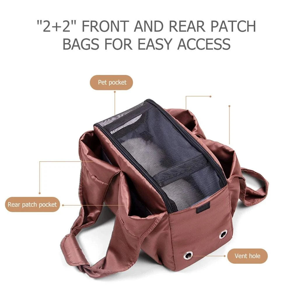 Fortunato Store LLC Pet Accessories / Dog Carriers Foldable Cat & Dog Carrier – Lightweight & Breathable Bag