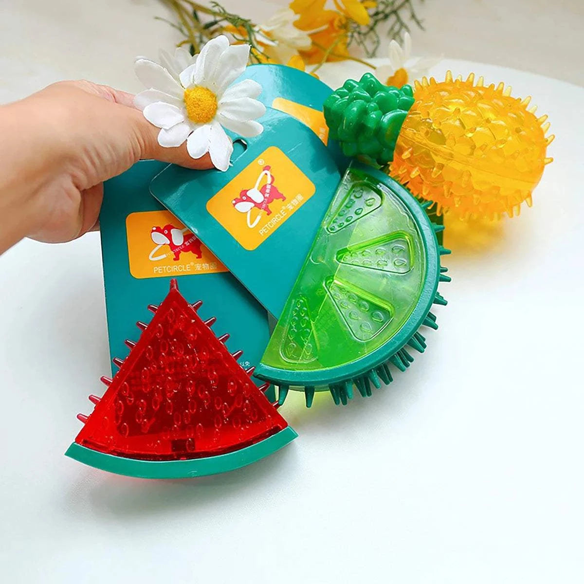 Fortunato Store LLC Freezable Dog Chew Toy Freezable Dog Chew Toy – Cooling TPR Fruit Design