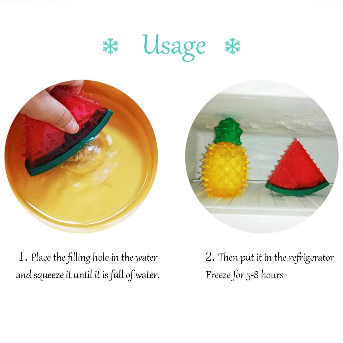 Fortunato Store LLC Freezable Dog Chew Toy Freezable Dog Chew Toy – Cooling TPR Fruit Design