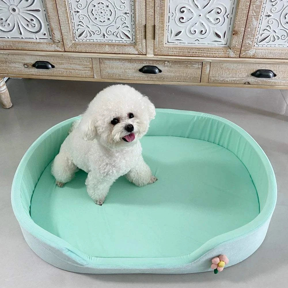 Fortunato Store LLC Cooling Pet Mat Cooling Pet Bed – Ice Silk Summer Mat for Dogs & Cats