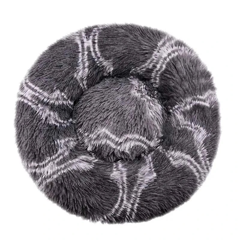 Fortunato Store LLC Donut Pet Bed 10 / 90cn Round Plush Dog Bed – Winter Pet Nest (40–90cm)