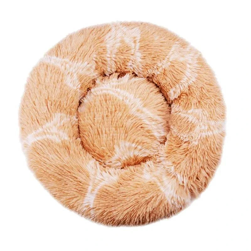 Fortunato Store LLC Donut Pet Bed 12 / 90cn Round Plush Dog Bed – Winter Pet Nest (40–90cm)
