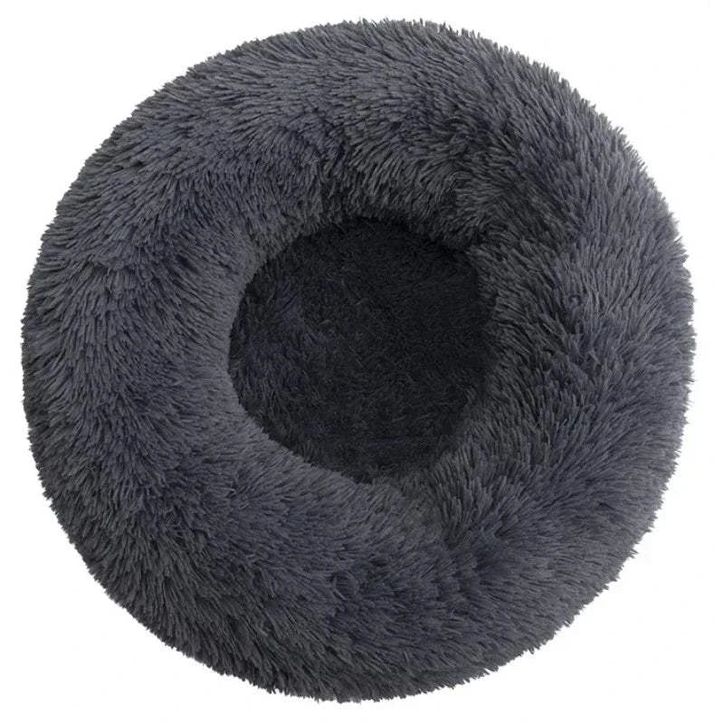 Fortunato Store LLC Donut Pet Bed 2 / 90cn Round Plush Dog Bed – Winter Pet Nest (40–90cm)