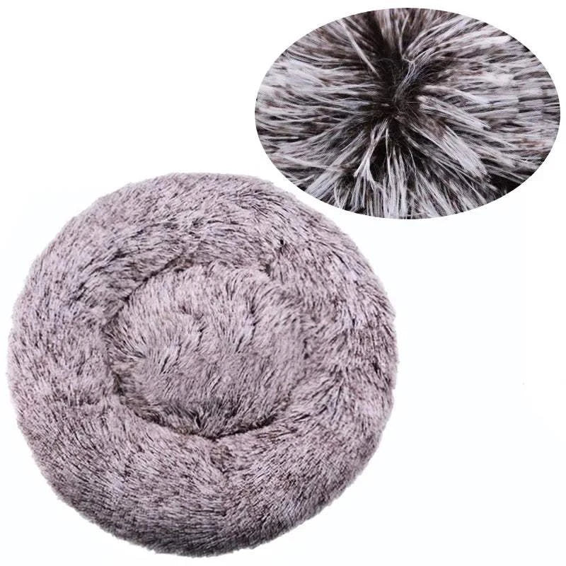 Fortunato Store LLC Donut Pet Bed 8 / 90cn Round Plush Dog Bed – Winter Pet Nest (40–90cm)