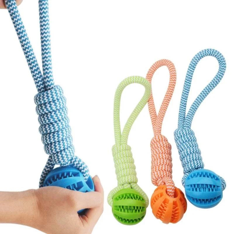 Fortunato Store LLC Rubber Dog Ball Durable Rubber Dog Ball – Teeth Cleaning & Treat Dispensing Chew Toy