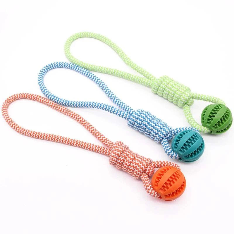 Fortunato Store LLC Rubber Dog Ball Durable Rubber Dog Ball – Teeth Cleaning & Treat Dispensing Chew Toy