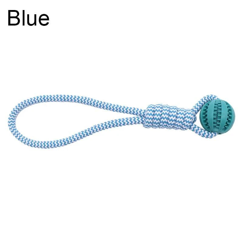 Fortunato Store LLC Rubber Dog Ball Blue / L Durable Rubber Dog Ball – Teeth Cleaning & Treat Dispensing Chew Toy