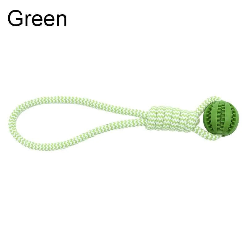 Fortunato Store LLC Rubber Dog Ball Green / L Durable Rubber Dog Ball – Teeth Cleaning & Treat Dispensing Chew Toy