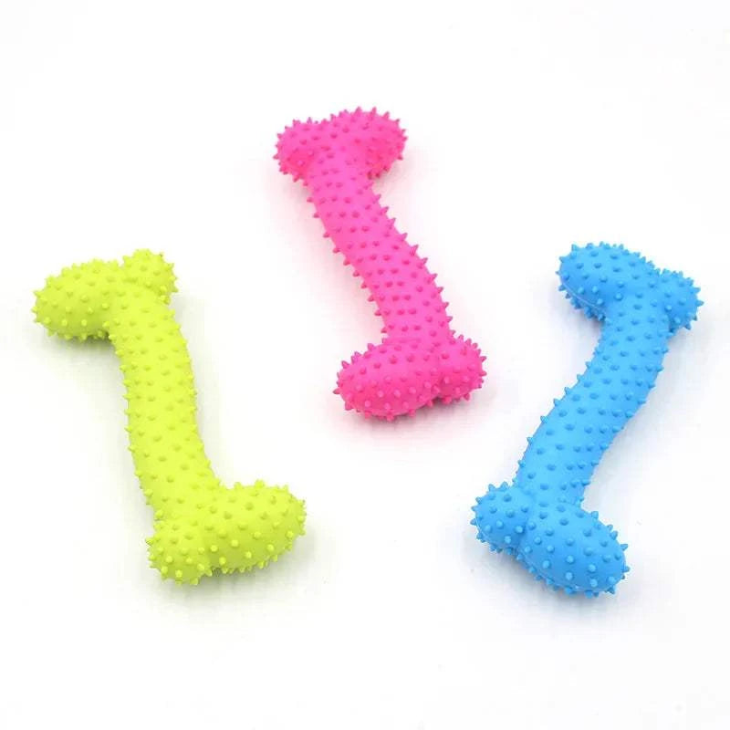 Fortunato Store LLC Rubber Dog Chew Toy Rubber Dog Chew Toy – Dental Cleaner for Small Dogs
