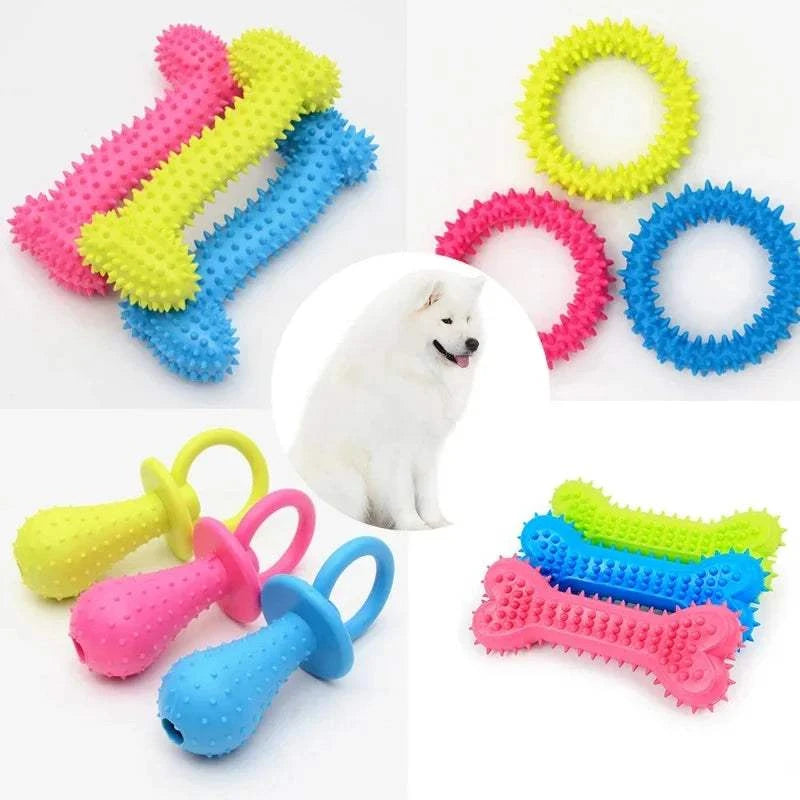 Fortunato Store LLC Rubber Dog Chew Toy Rubber Dog Chew Toy – Dental Cleaner for Small Dogs