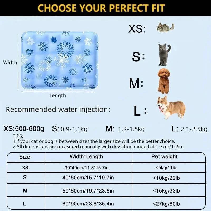 Fortunato Store LLC Cooling Pet Mat Self-Cooling Dog Mat – Summer Crate Bed for Pets