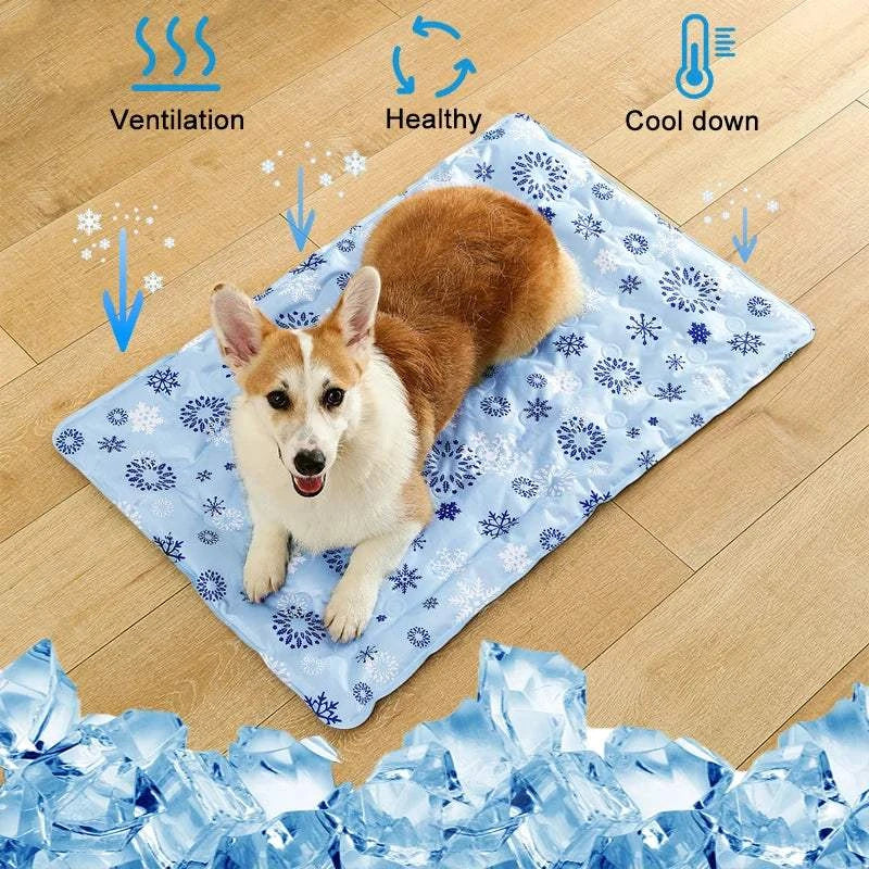 Fortunato Store LLC Cooling Pet Mat Blue / S 40x50cm Self-Cooling Dog Mat – Summer Crate Bed for Pets