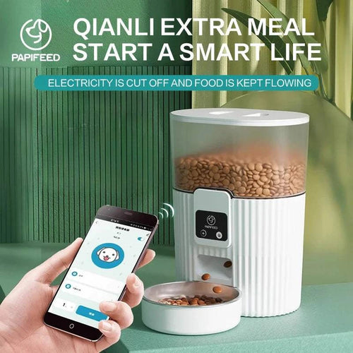 Smart WiFi Pet Feeder – LCD Display & App Control