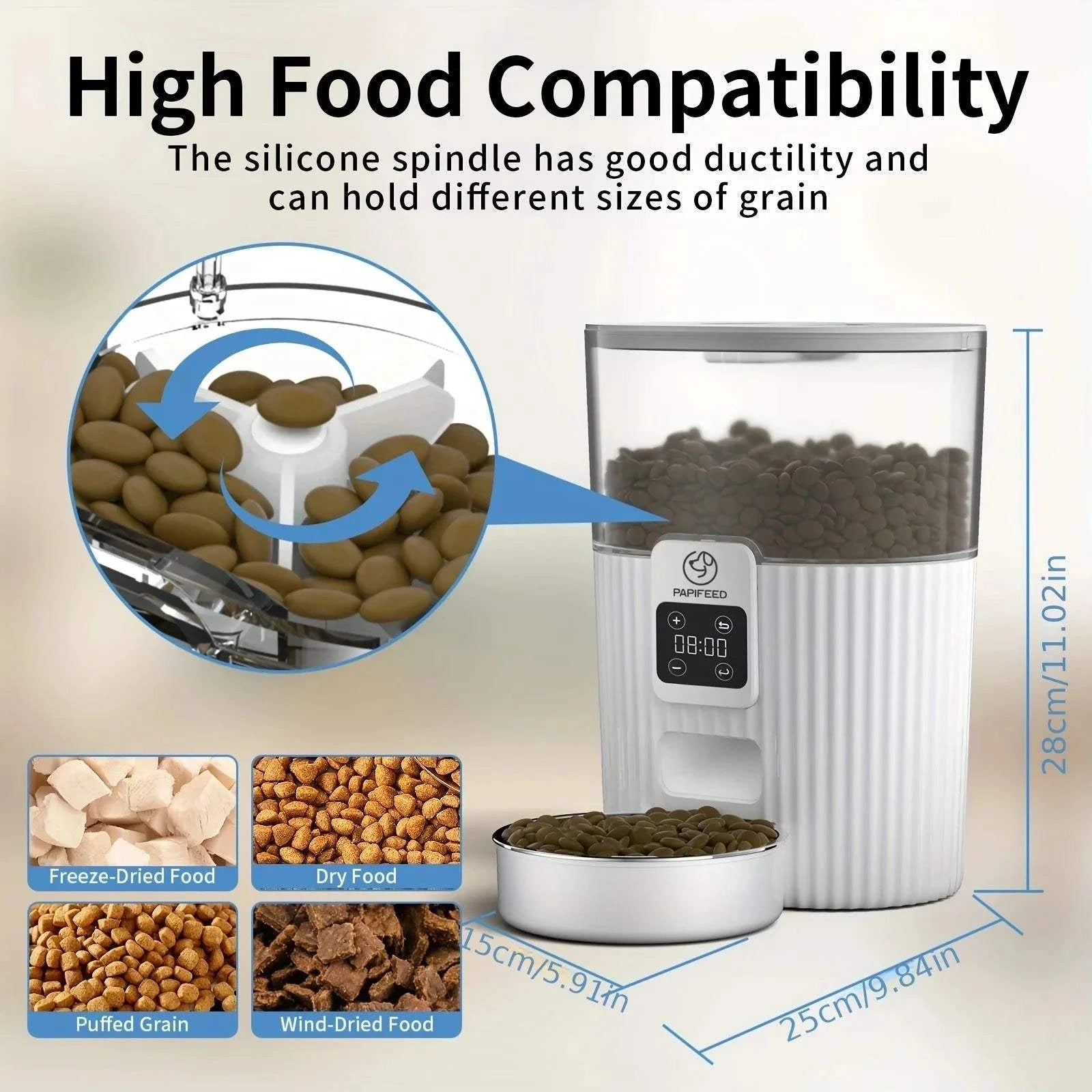 Fortunato Store LLC Smart WiFi Pet Feeder Smart WiFi Pet Feeder – LCD Display & App Control