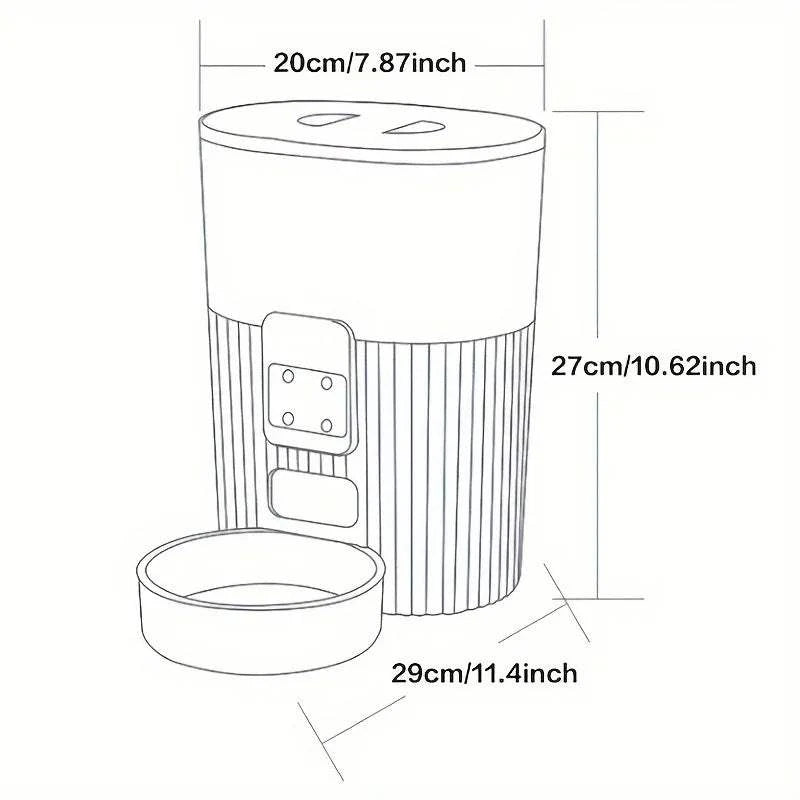 Fortunato Store LLC Smart WiFi Pet Feeder Smart WiFi Pet Feeder – LCD Display & App Control