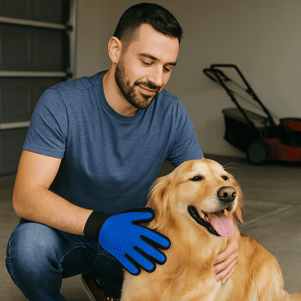 Fortunato Store Pet Grooming Glove Random color M Pet Grooming Glove – Shedding & Massage Mitt for Dogs
