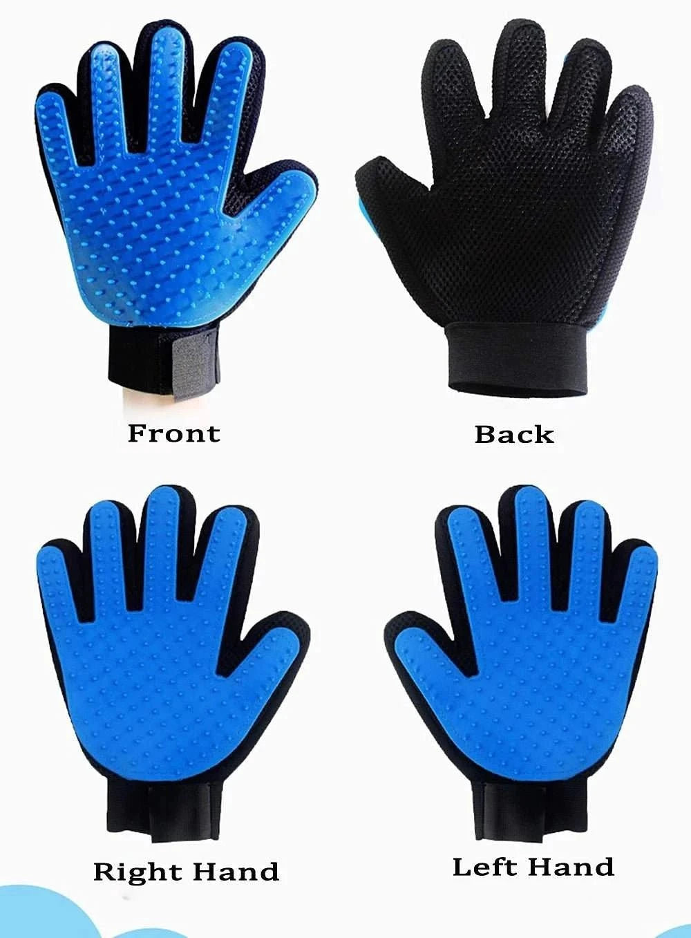 Fortunato Store Pet Grooming Glove Random color M Pet Grooming Glove – Shedding & Massage Mitt for Dogs
