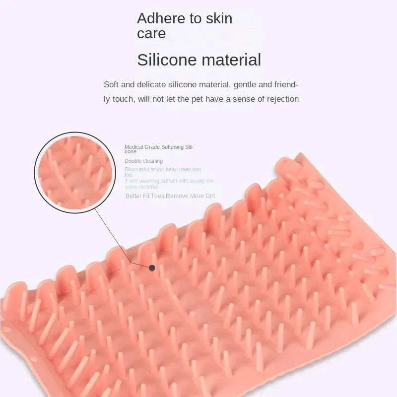 Fortunato Store Pet Paw Cleaner Soft Silicone Pet Paw Cleaner – Mud-Free in Seconds