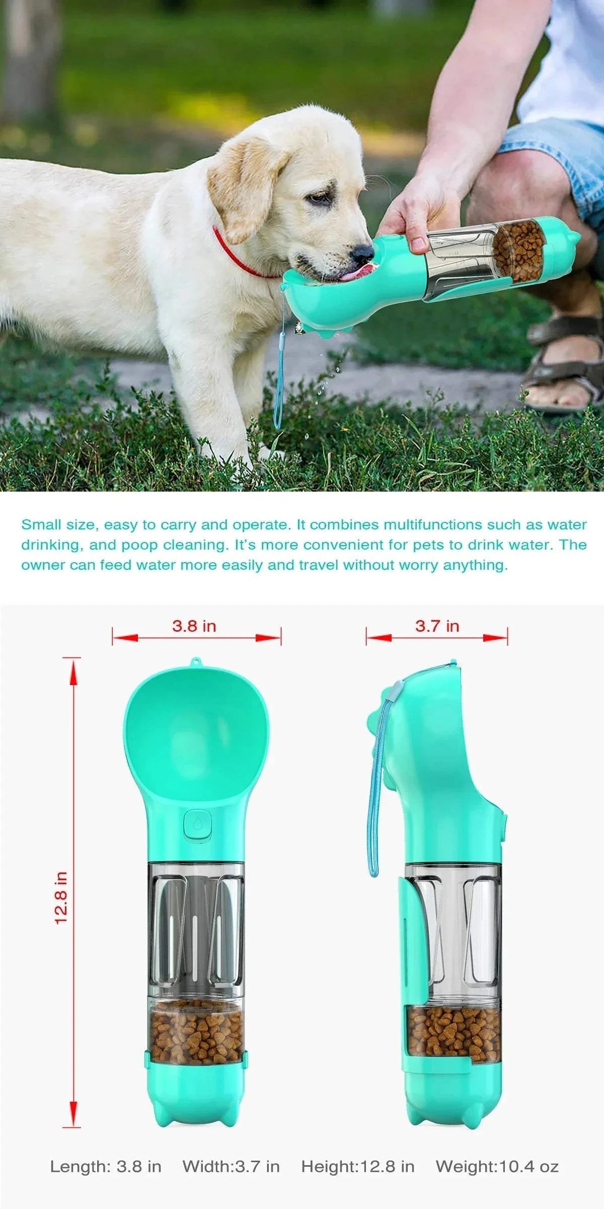 Fortunato Store Portable Pet Water Bottle Portable Pet Water Bottle – Travel & Leak-Proof Design
