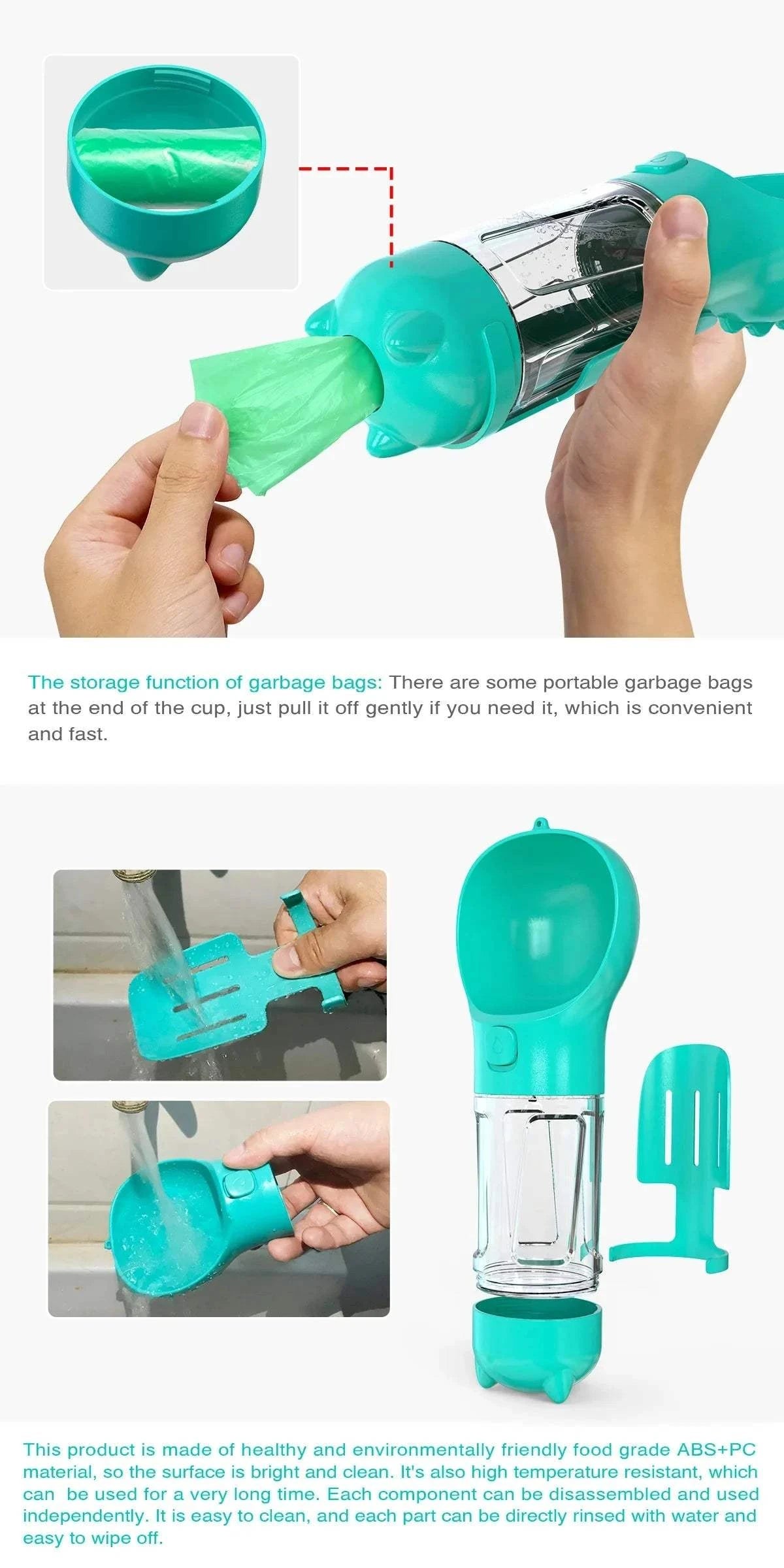 Fortunato Store Portable Pet Water Bottle Portable Pet Water Bottle – Travel & Leak-Proof Design