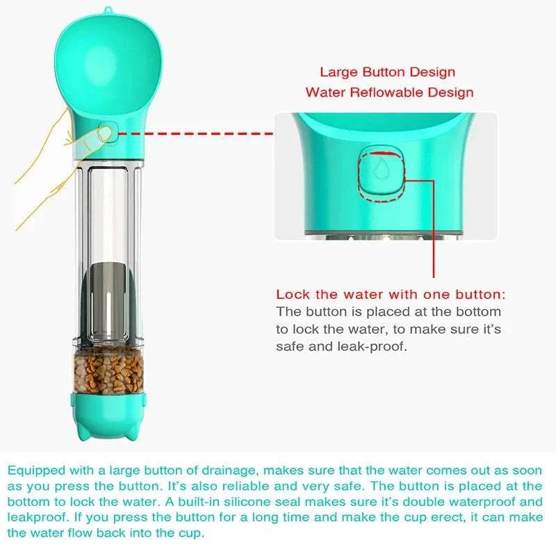 Fortunato Store Portable Pet Water Bottle Portable Pet Water Bottle – Travel & Leak-Proof Design