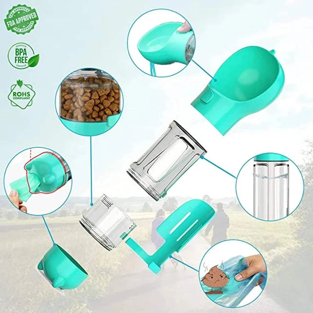 Fortunato Store Portable Pet Water Bottle Portable Pet Water Bottle – Travel & Leak-Proof Design