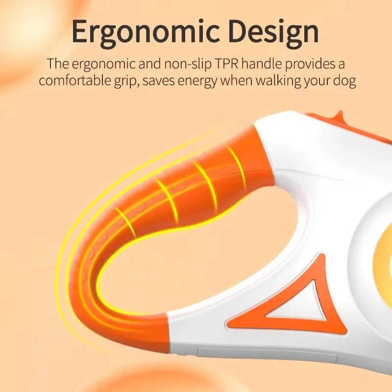 Fortunato Store Retractable Dog Leash Retractable Dog Leash with LED Light – 5M Nylon