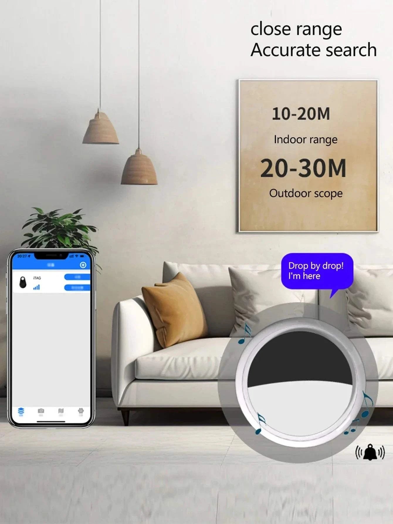 Fortunato Store Smart Bluetooth GPS Smart Bluetooth GPS Tracker – Keys, Pets & More