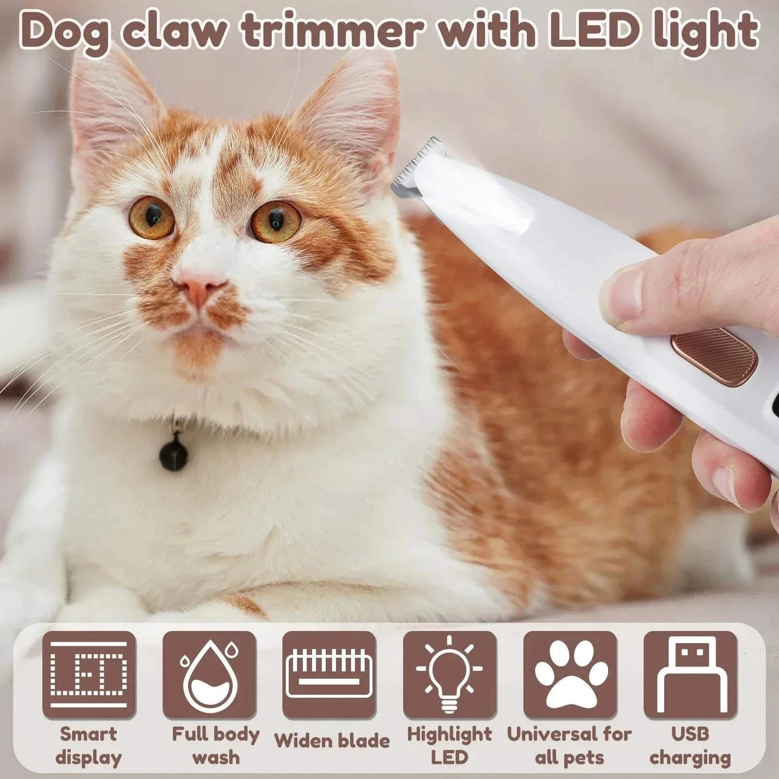 Fortunato Store Smart Dog Hair Trimmer Smart Dog Hair Trimmer – CE Certified Grooming Clipper