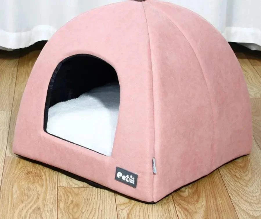 Fortunato Store Pet Tent Bed Warm Pet Tent Bed – Cozy Yurt for Cats & Small Dogs