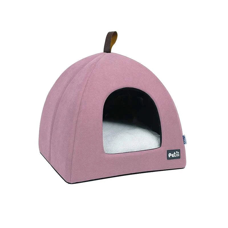Fortunato Store Pet Tent Bed Pink / S Warm Pet Tent Bed – Cozy Yurt for Cats & Small Dogs