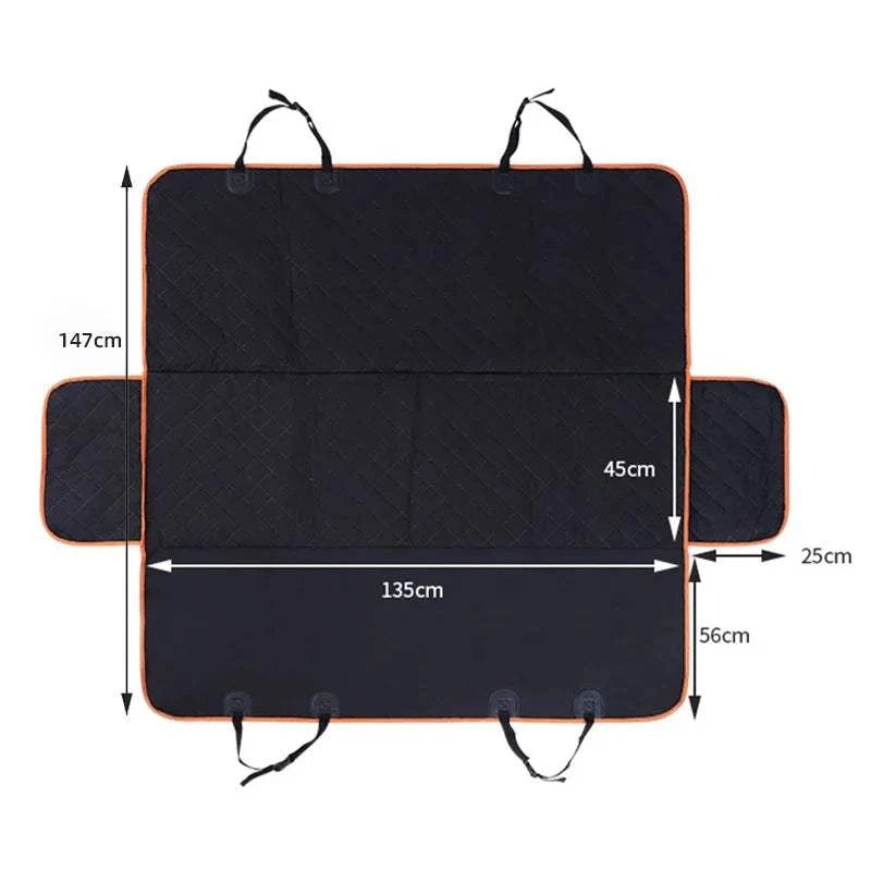 Fortunato Store Waterproof Dog Car Seat Cove Black-Oranger / 135x145cm Waterproof Dog Car Seat Hammock – SUV & Car Cover