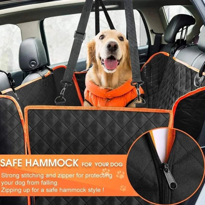 Fortunato Store Waterproof Dog Car Seat Cove Black-Oranger / 135x145cm Waterproof Dog Car Seat Hammock – SUV & Car Cover