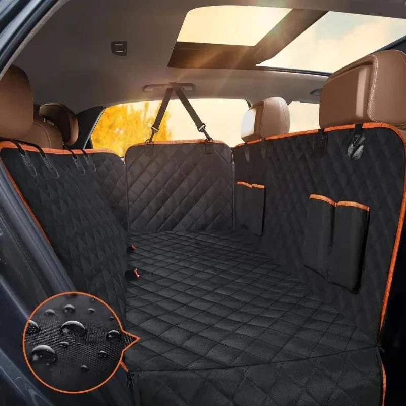 Fortunato Store Waterproof Dog Car Seat Cove Black-Oranger / 135x145cm Waterproof Dog Car Seat Hammock – SUV & Car Cover