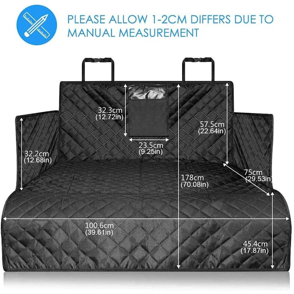 Fortunato Store Waterproof Dog Car Seat Cove Waterproof Rear Dog Car Seat Cover – Non-Slip Mat