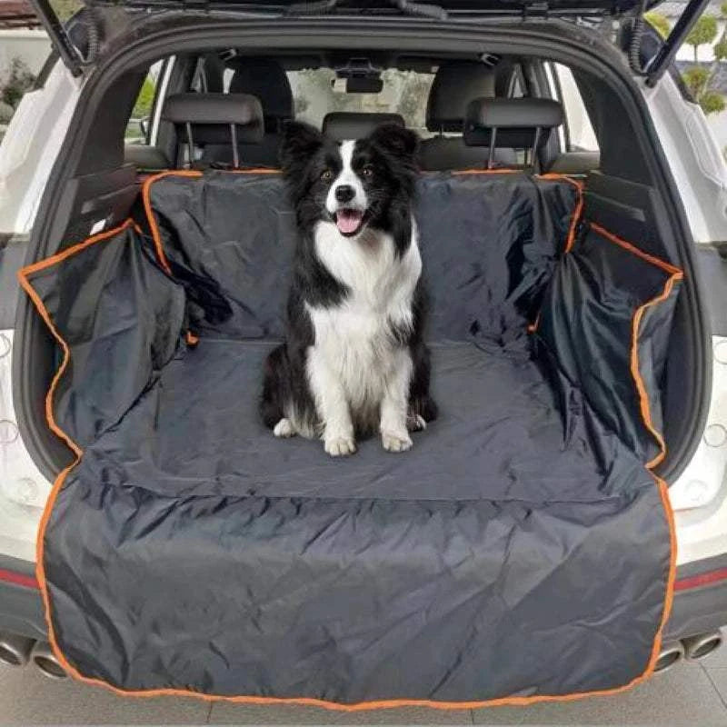 Fortunato Store Dog Car Seat Cover black orange edge Waterproof Dog Car Seat Cover – Scratch-Proof Mat
