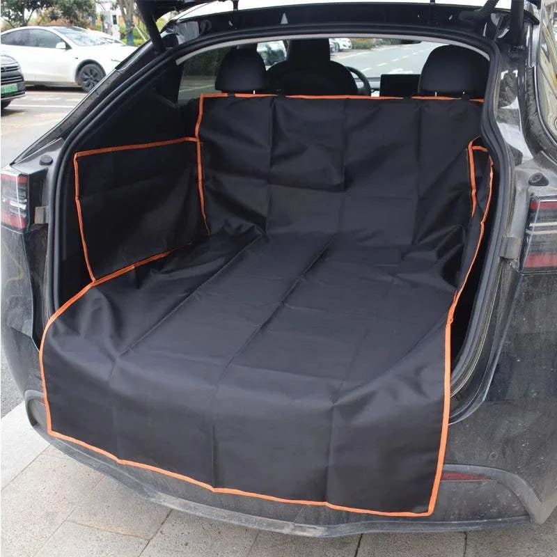 Fortunato Store Dog Car Seat Cover black orange edge Waterproof Dog Car Seat Cover – Scratch-Proof Mat