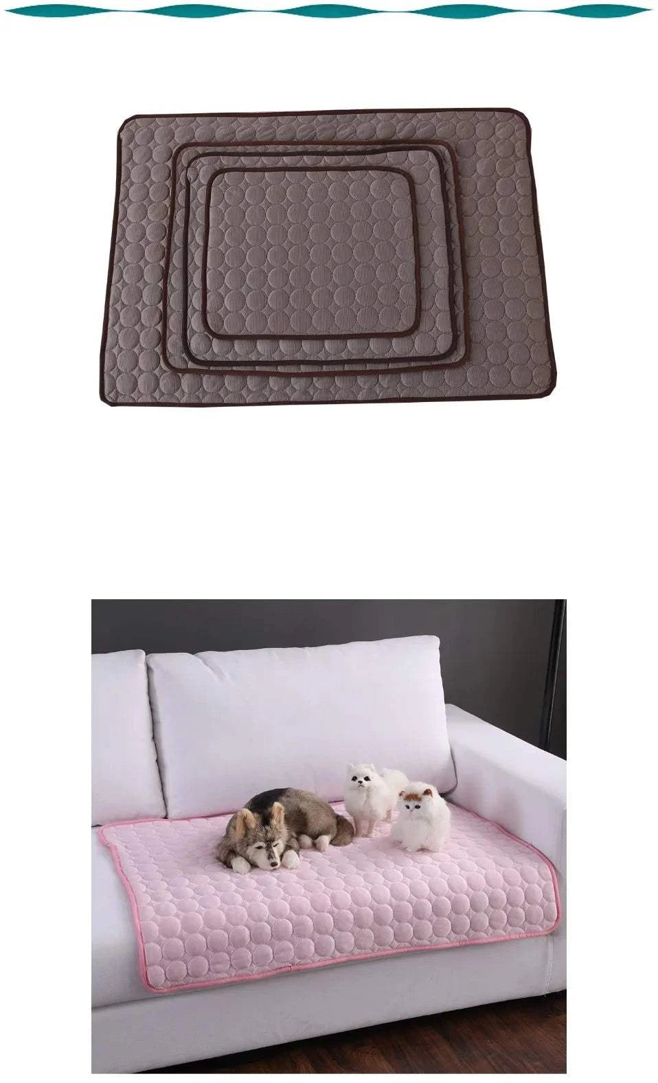 Fortunato Store Cooling Pet Mat XL Dog Cooling Mat – Self-Cooling Pet Bed for Summer