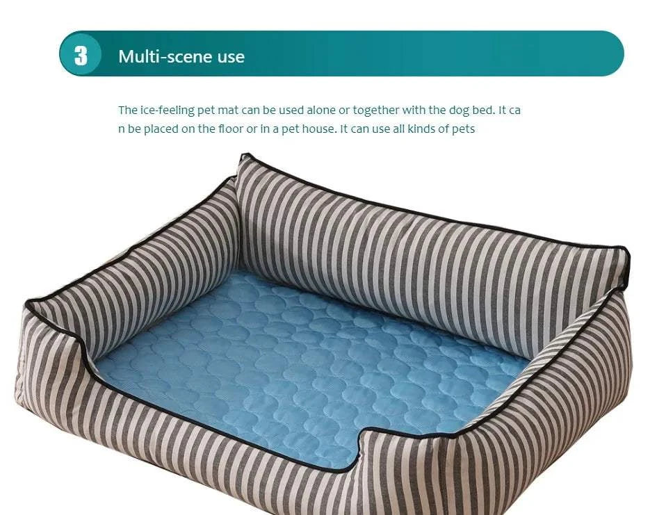 Fortunato Store Cooling Pet Mat XL Dog Cooling Mat – Self-Cooling Pet Bed for Summer